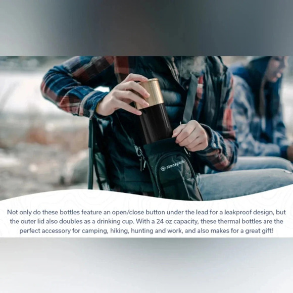 Stansport 12 Gauge Shot Shell Thermos 25 oz fluid carrying - Picture 10 of 12